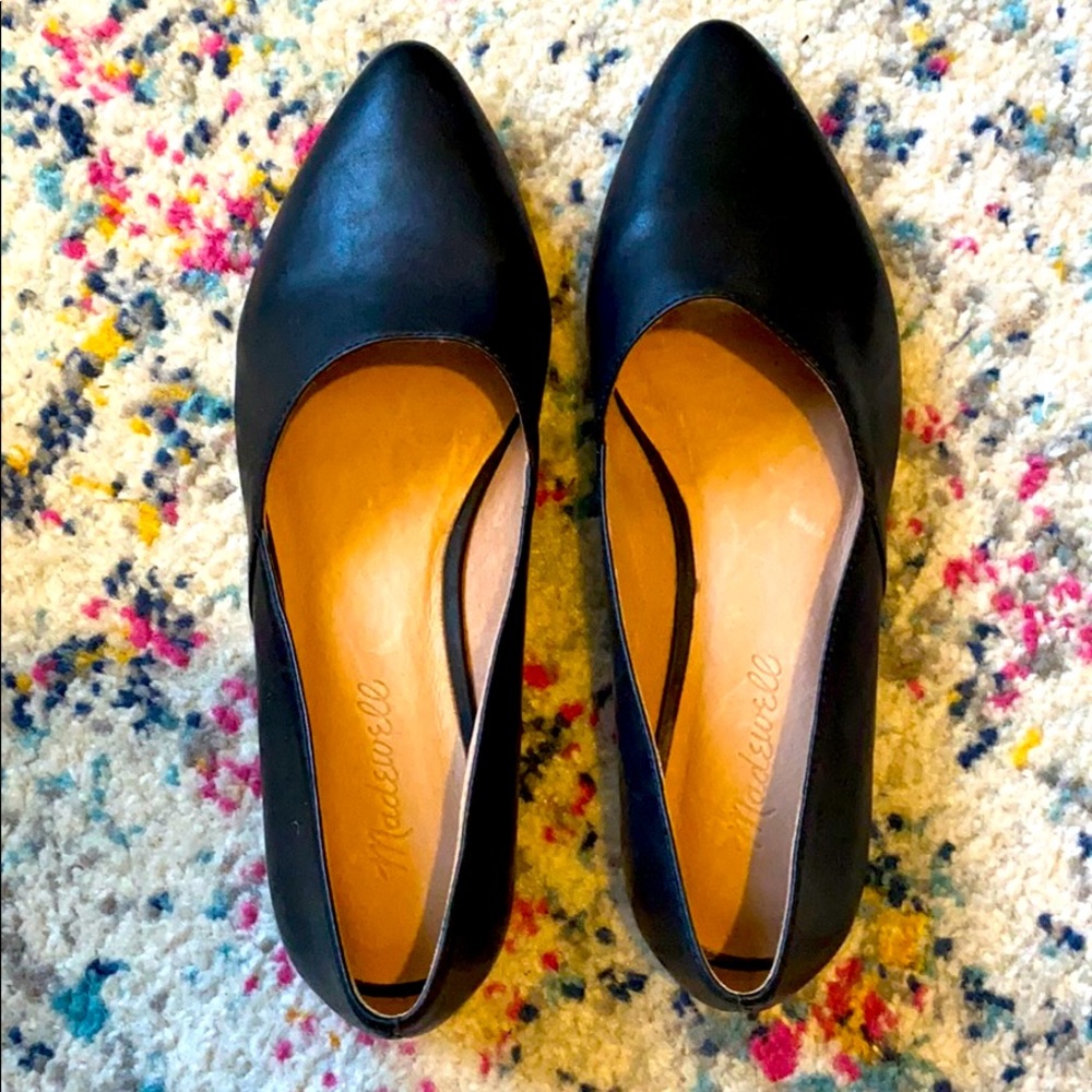 Madewell Black Leather flats